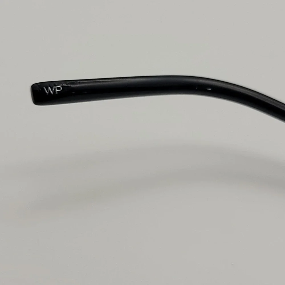 Warby Parker Leah Eyeglasses Frames Only 57-16-140 Gold Black Oversized Round